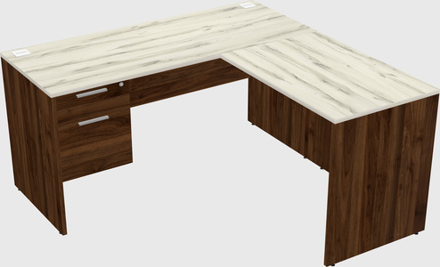 L-shaped office desk