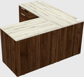 L-shaped office desk