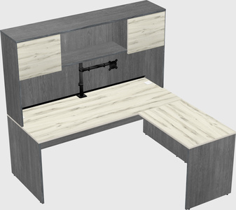 L-shaped office desk