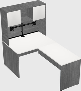 L-shaped office desk