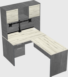 L-shaped office desk