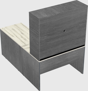 L-shaped office desk