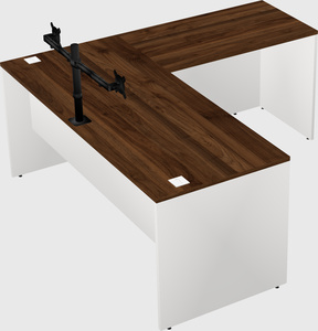 L-shaped office desk