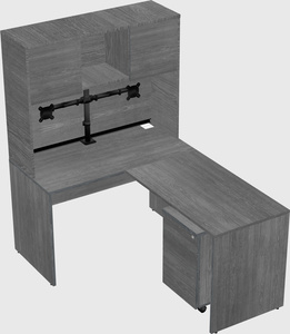 L-shaped office desk
