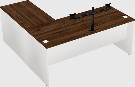 L-shaped office desk
