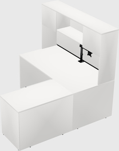 L-shaped office desk