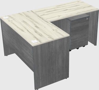 L-shaped office desk