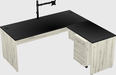 L-shaped office desk