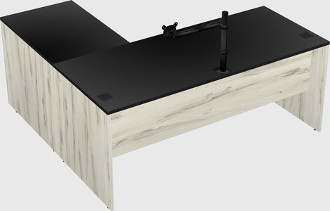 L-shaped office desk