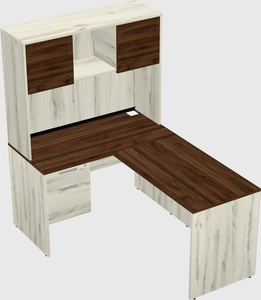 L-shaped office desk