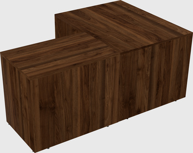 L-shaped office desk