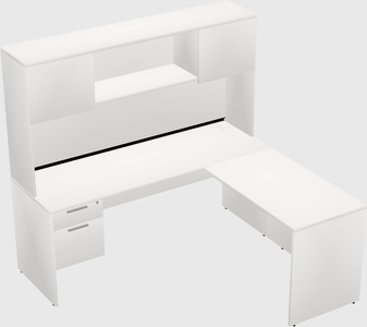 L-shaped office desk