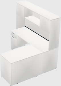 L-shaped office desk