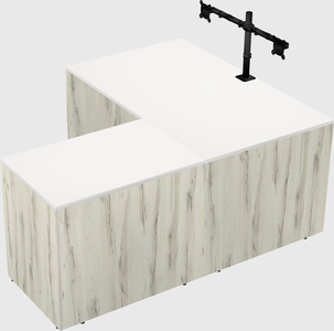 L-shaped office desk