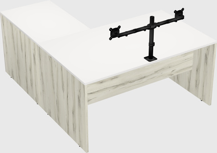 L-shaped office desk