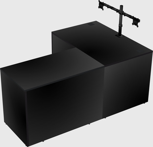 L-shaped office desk