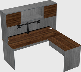 L-shaped office desk