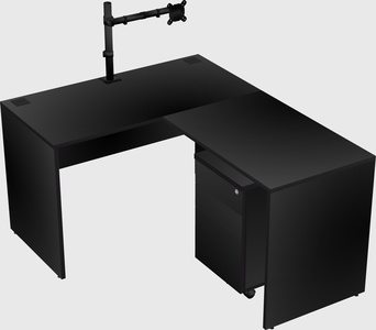 L-shaped office desk