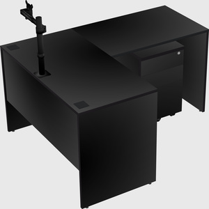 L-shaped office desk