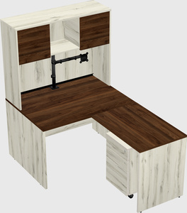 L-shaped office desk