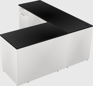 L-shaped office desk