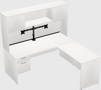 L-shaped office desk