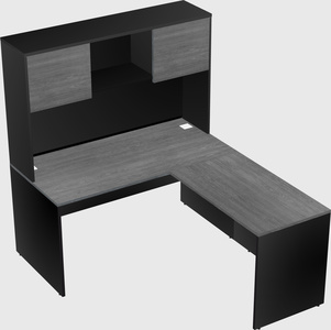 L-shaped office desk