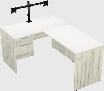 L-shaped office desk