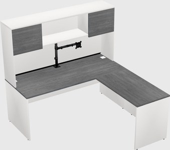 L-shaped office desk