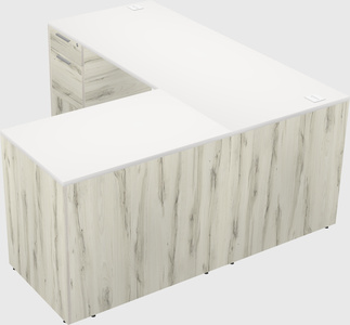 L-shaped office desk