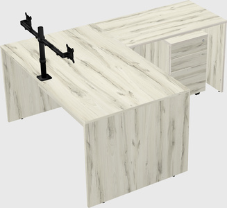 L-shaped office desk