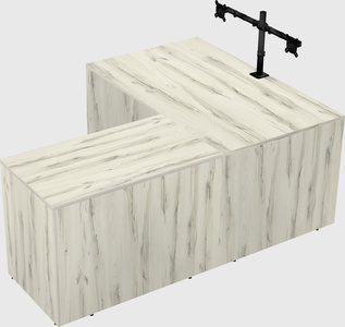 L-shaped office desk