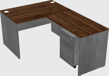 L-shaped office desk