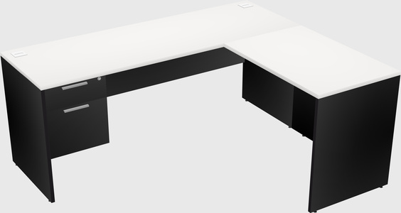 L-shaped office desk