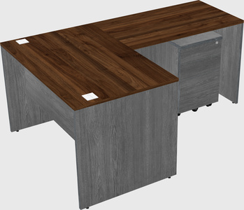 L-shaped office desk