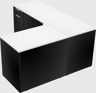 L-shaped office desk