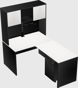 L-shaped office desk