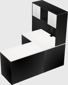 L-shaped office desk