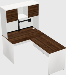 L-shaped office desk