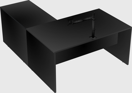 L-shaped office desk