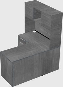 L-shaped office desk