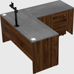 L-shaped office desk