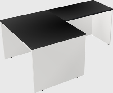 L-shaped office desk