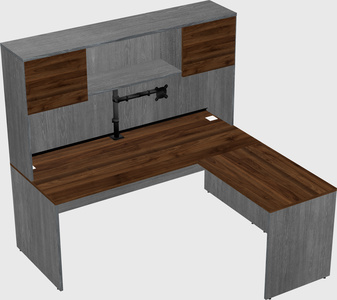 L-shaped office desk