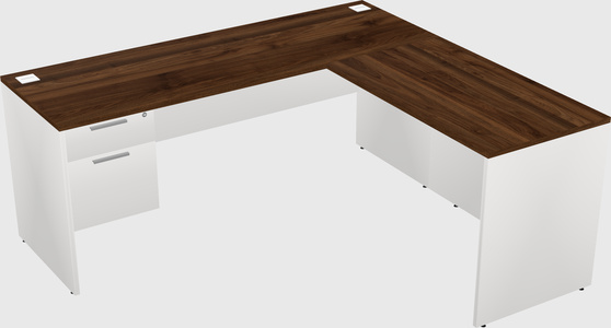 L-shaped office desk