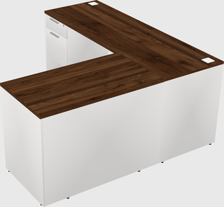 L-shaped office desk