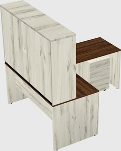 L-shaped office desk
