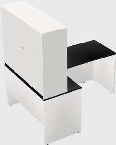 L-shaped office desk