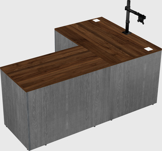 L-shaped office desk