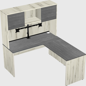 L-shaped office desk